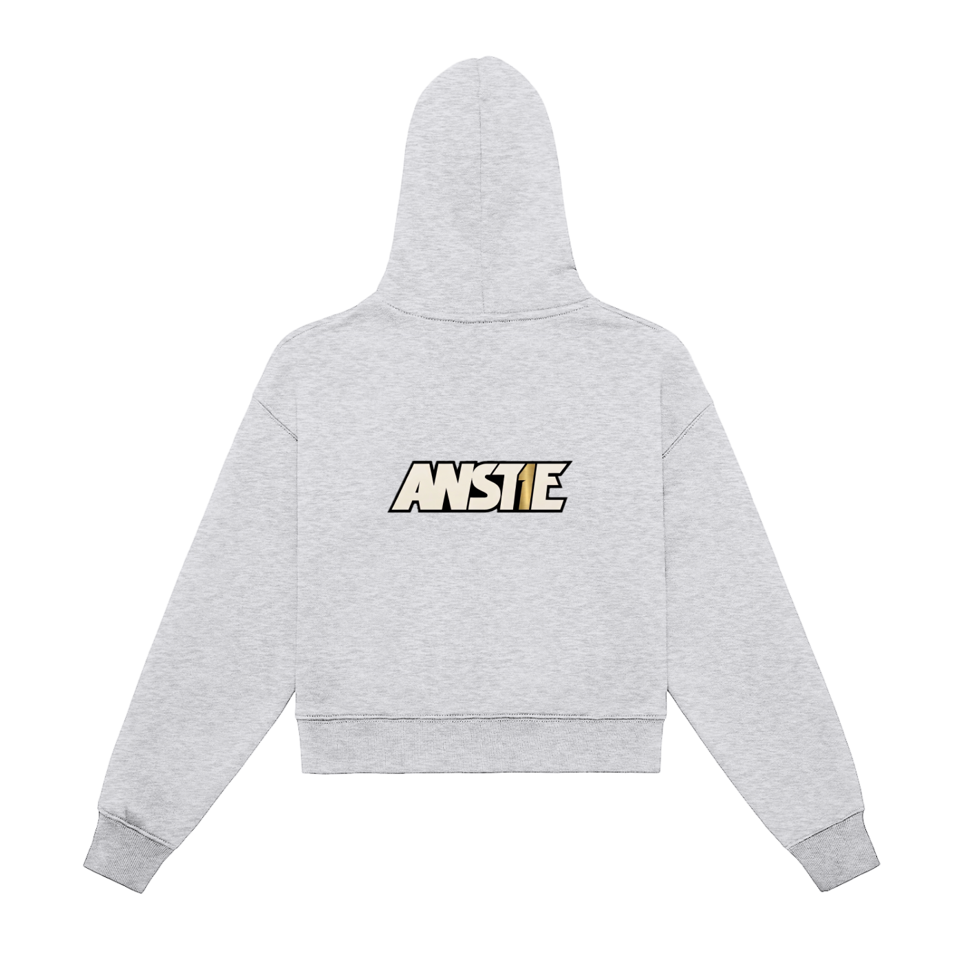MA99 Fleeced Zip-Up Cropped Hoodie - Womens