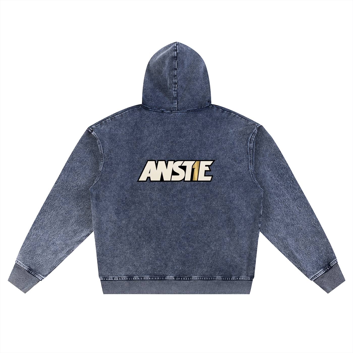 MA99 Snow Wash Oversized Zip-Up Hoodie - Unisex