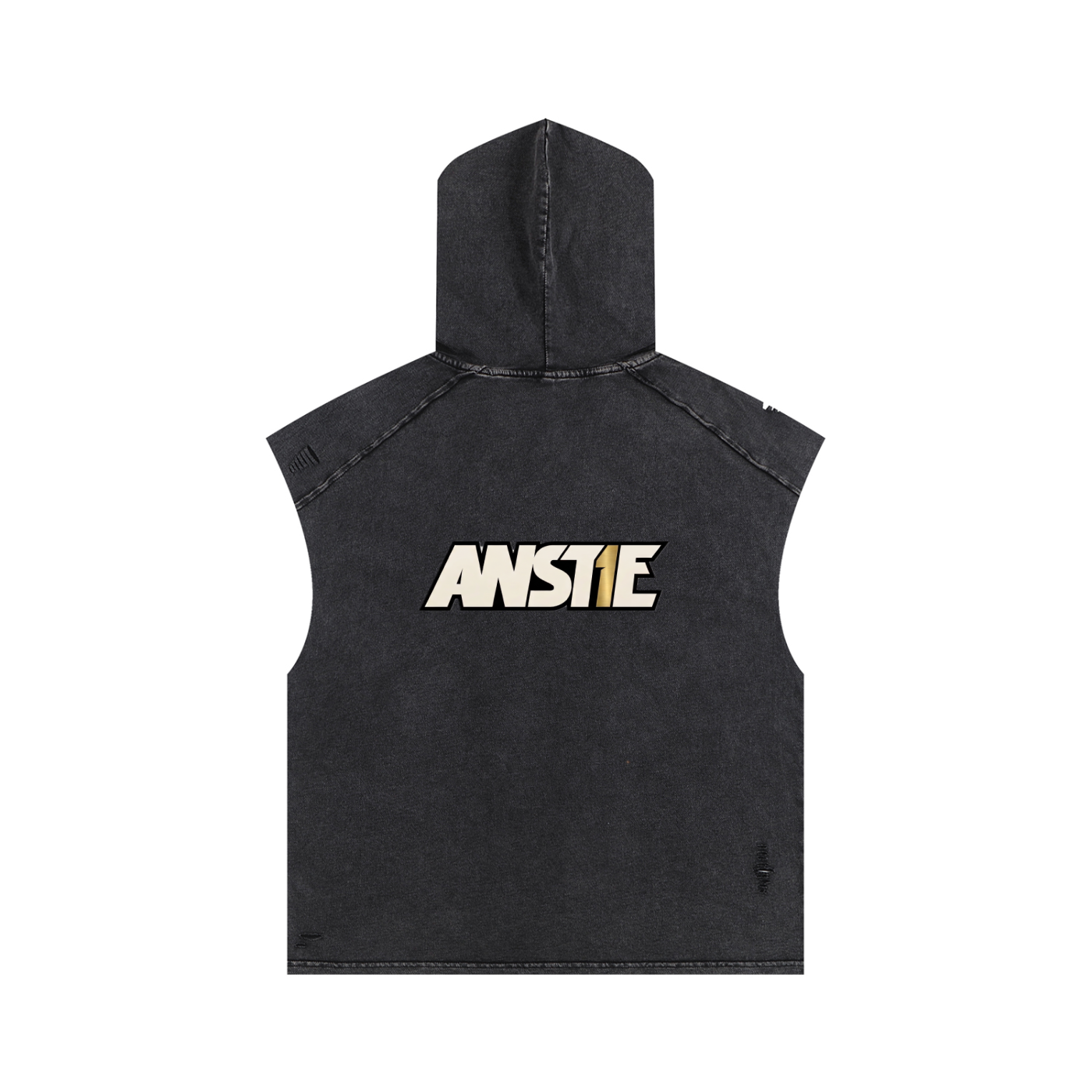 ANSTIE Washed Boxy Hooded Tank Top - Unisex