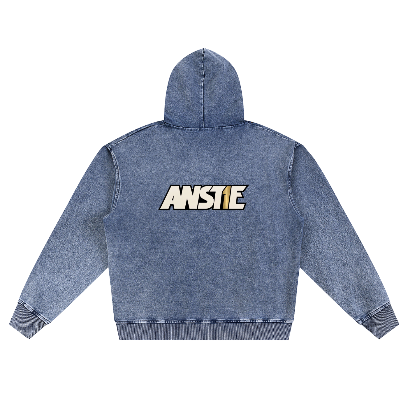 MA99 Snow Wash Oversized Zip-Up Hoodie - Unisex