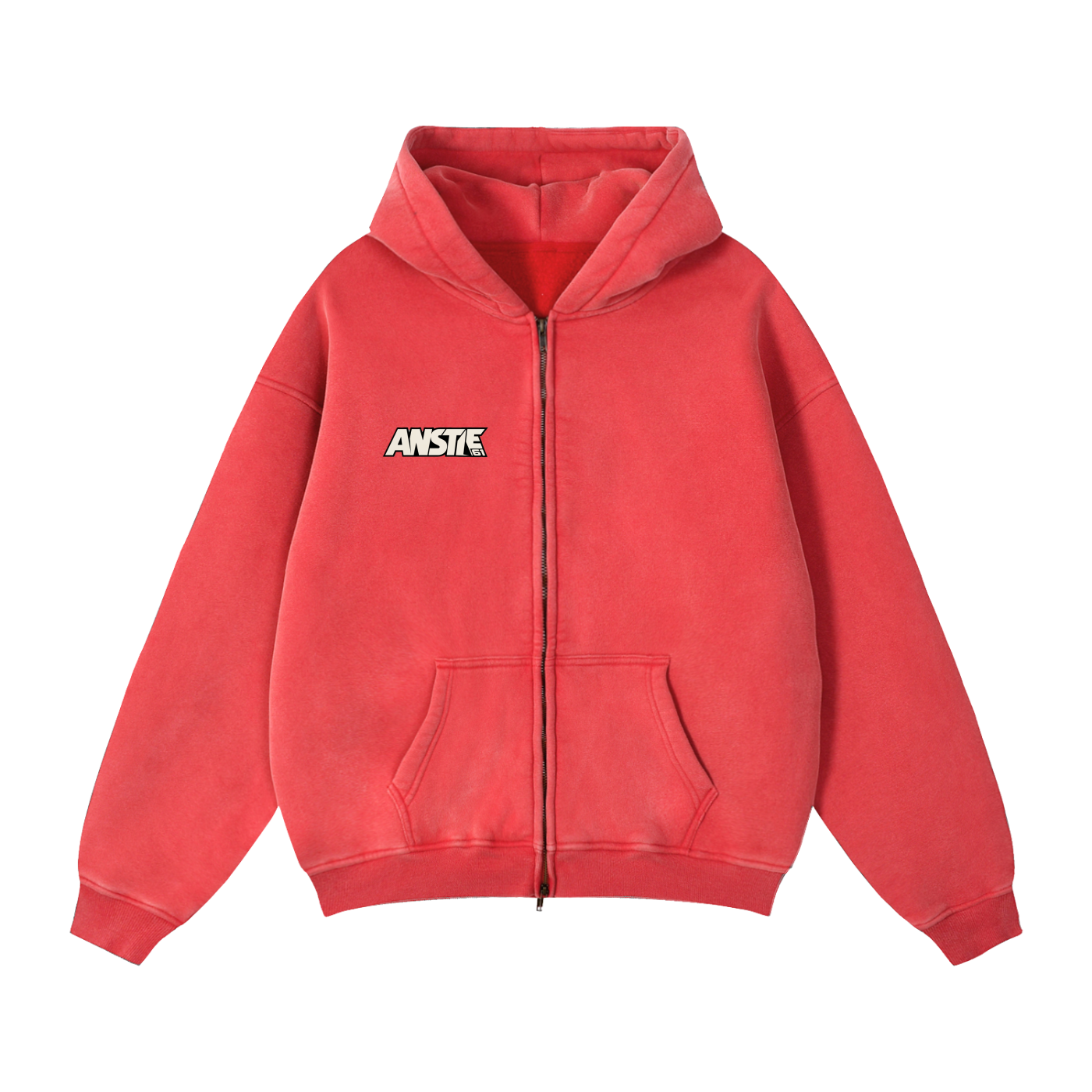 61 Zip-Through Boxy Fleece Hoodie - Unisex