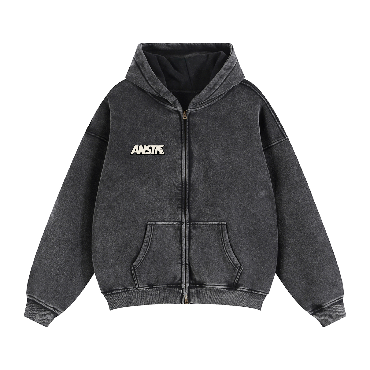 61 Zip-Through Boxy Fleece Hoodie - Unisex