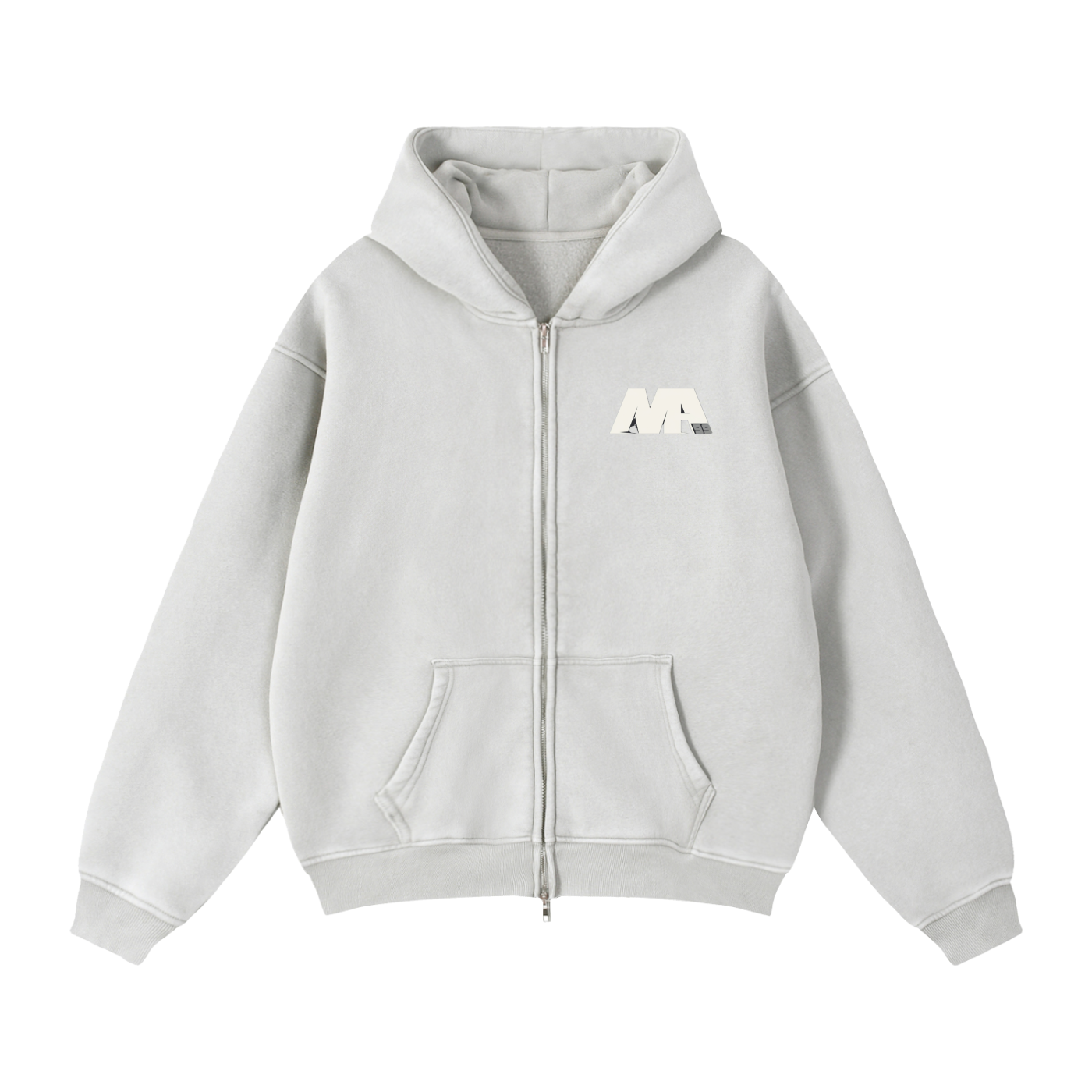 MA99 Zip-Through Boxy Fleece Hoodie - Unisex