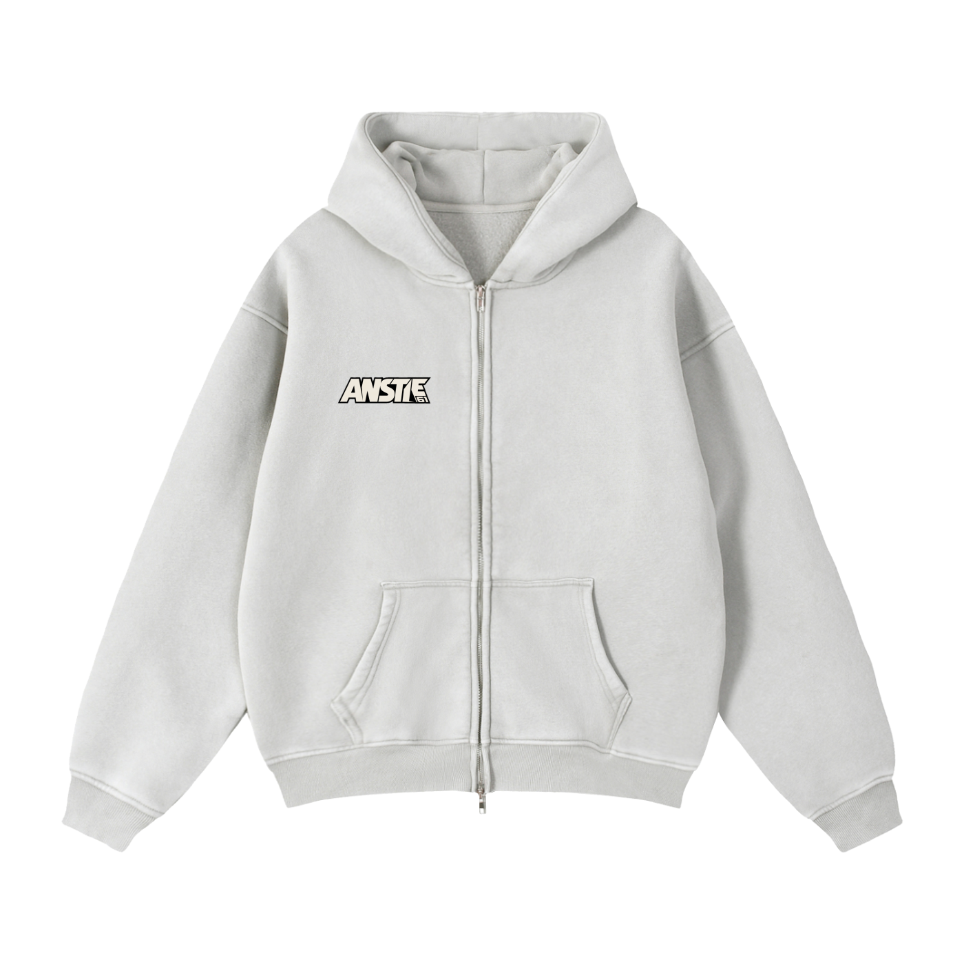 61 Zip-Through Boxy Fleece Hoodie - Unisex