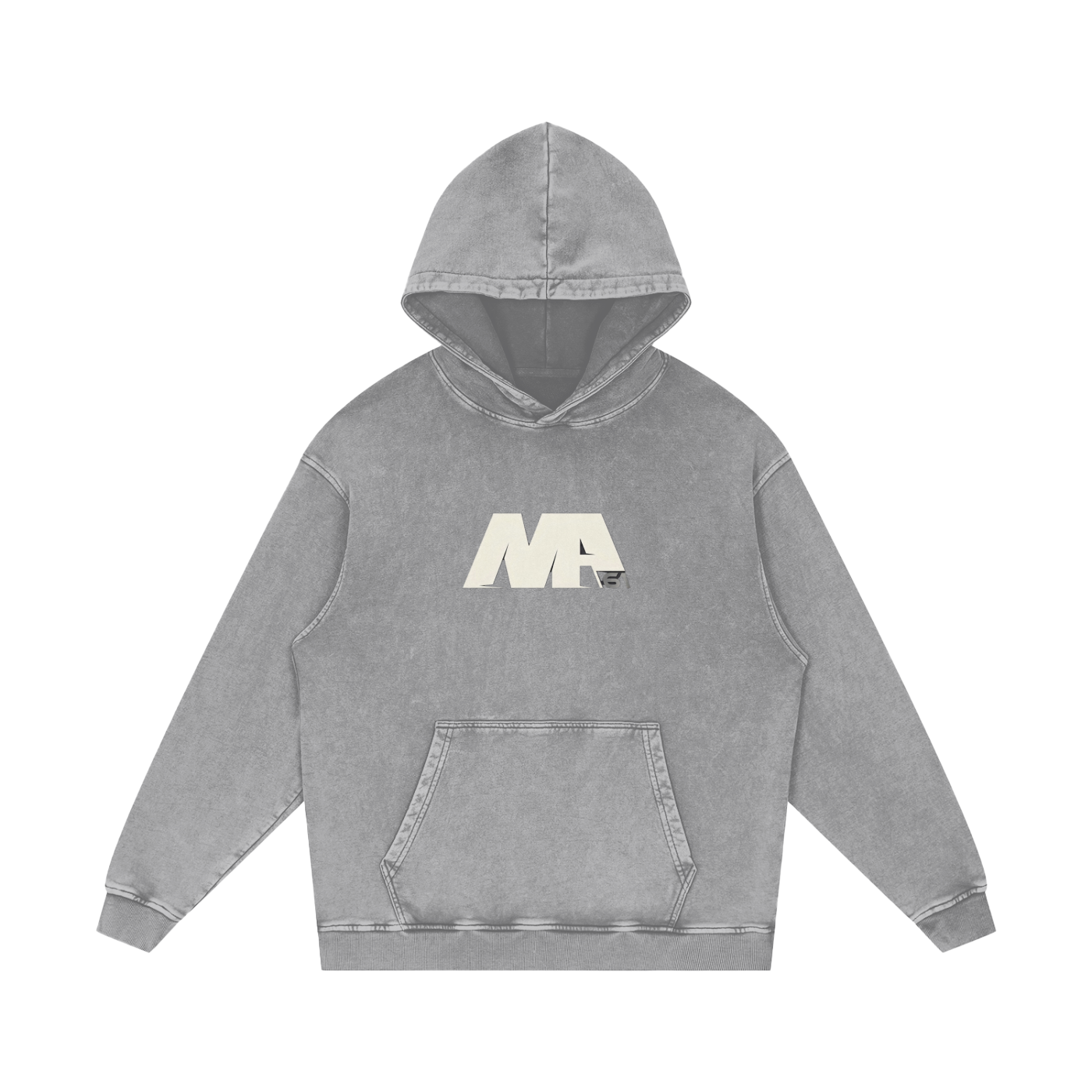 61 Snow Washed Loose Cotton Hoodie - Unisex