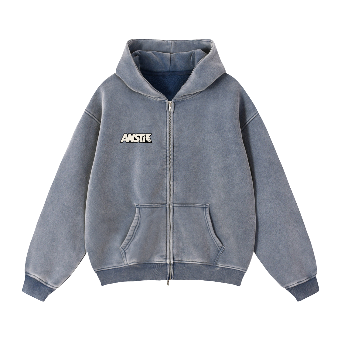 61 Zip-Through Boxy Fleece Hoodie - Unisex