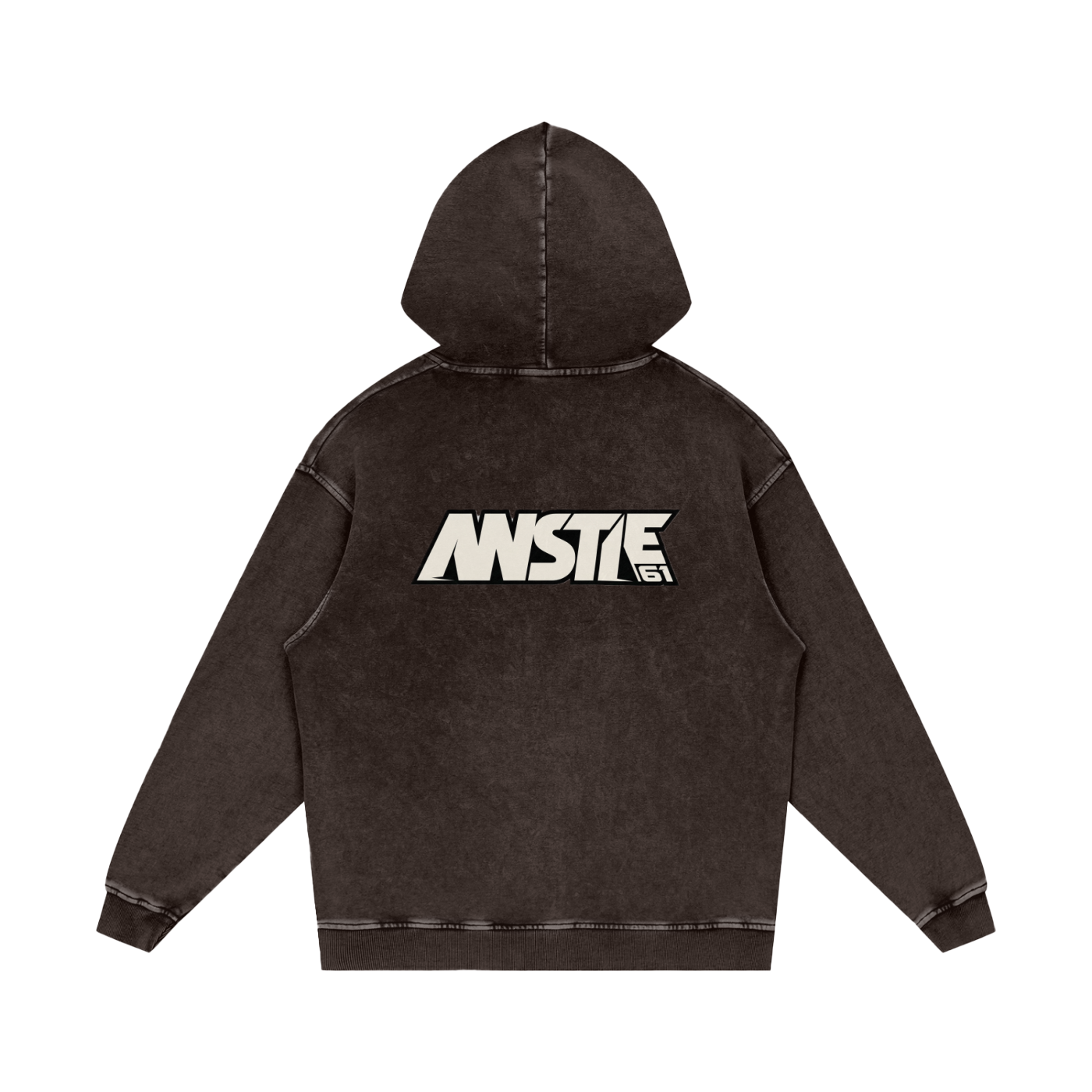 61 Snow Washed Loose Cotton Hoodie - Unisex