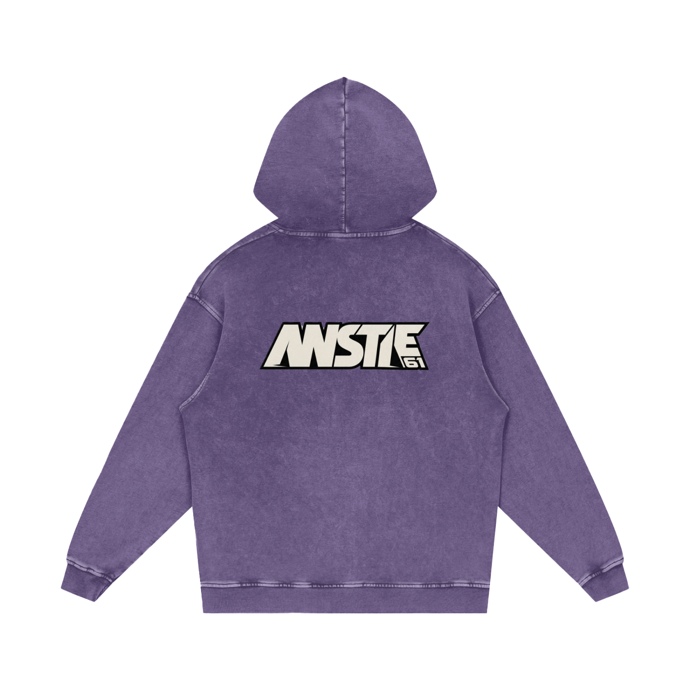 61 Snow Washed Loose Cotton Hoodie - Unisex
