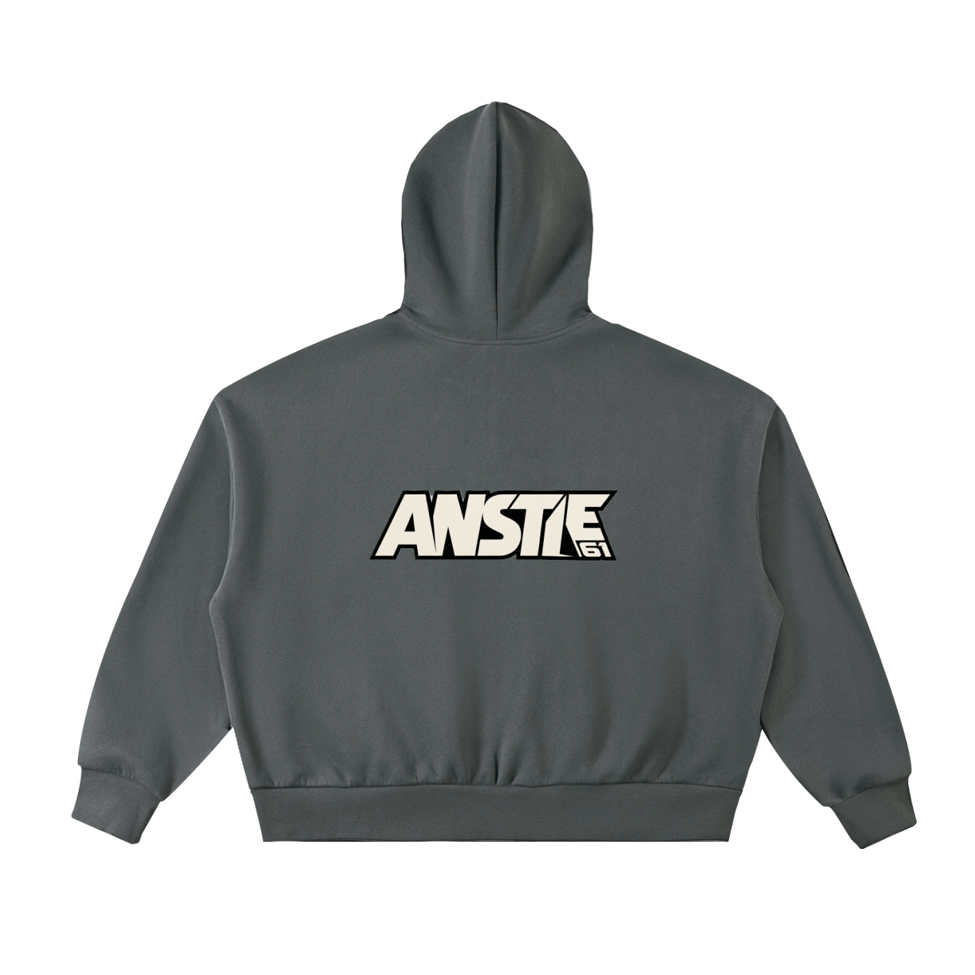 61 Fleeced Full-Zip Boxy Hoodie