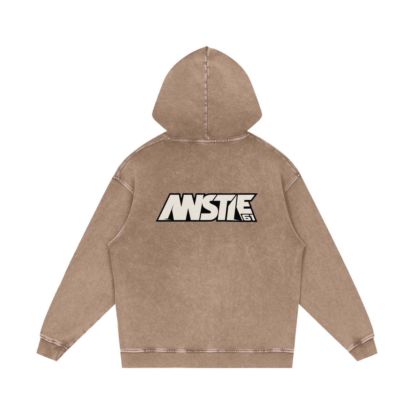 61 Snow Washed Loose Cotton Hoodie - Unisex