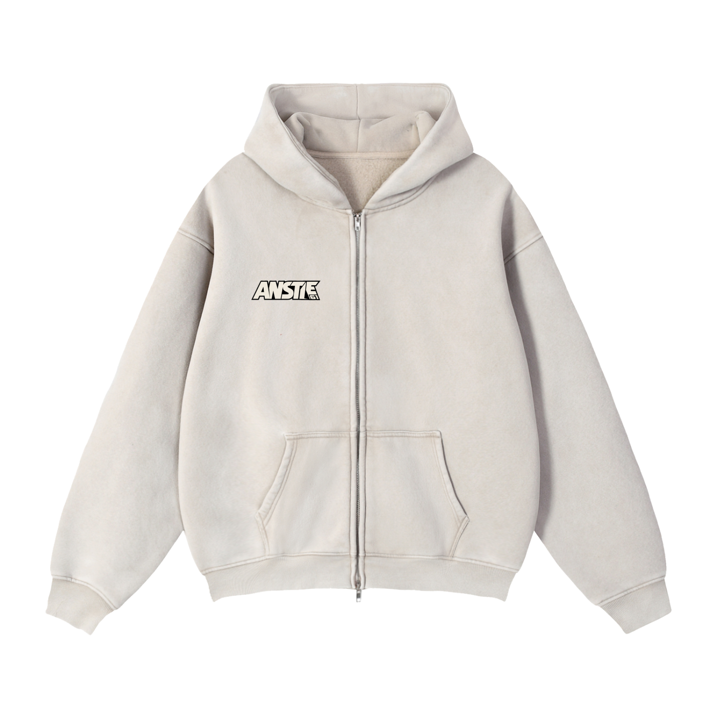 61 Zip-Through Boxy Fleece Hoodie - Unisex