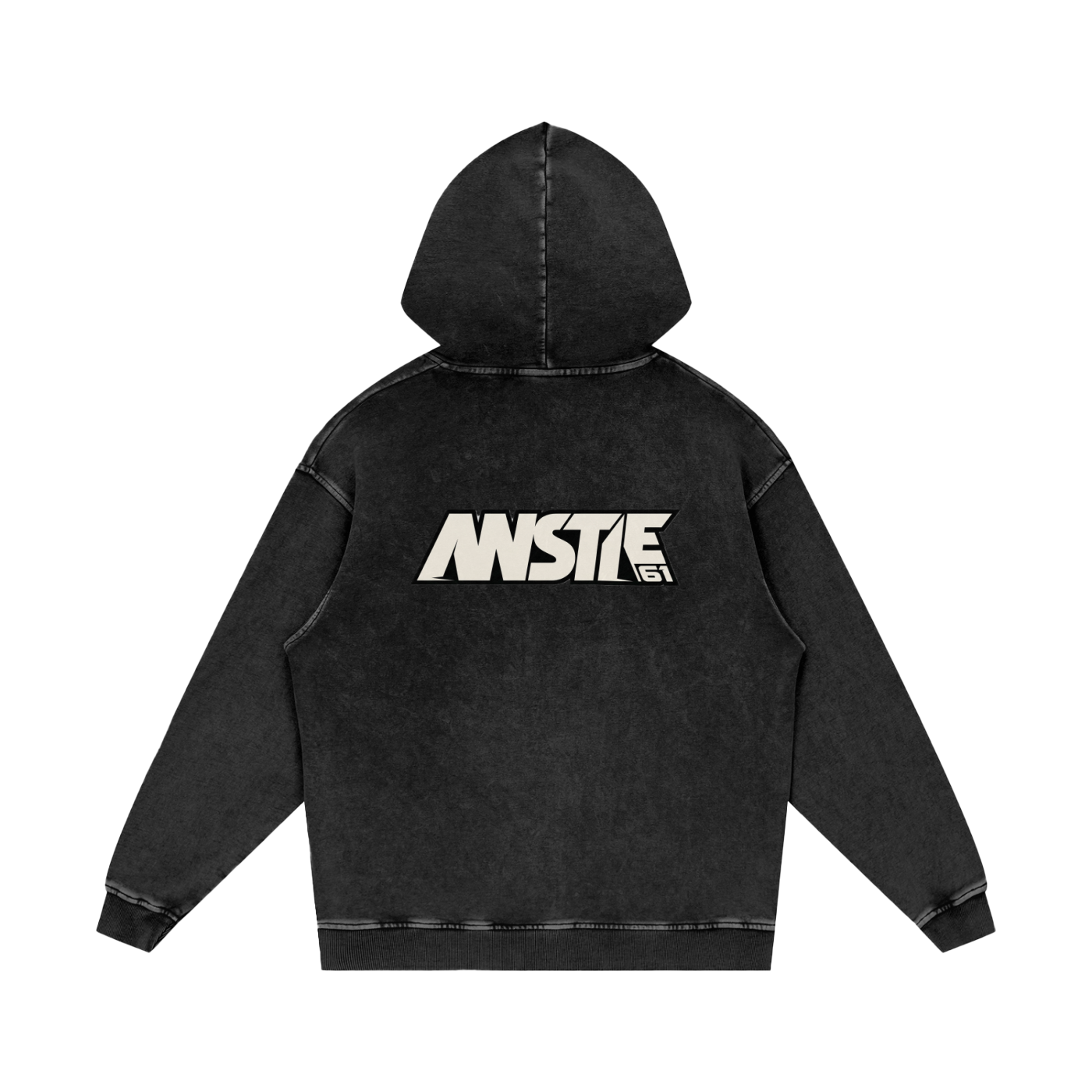 61 Snow Washed Loose Cotton Hoodie - Unisex